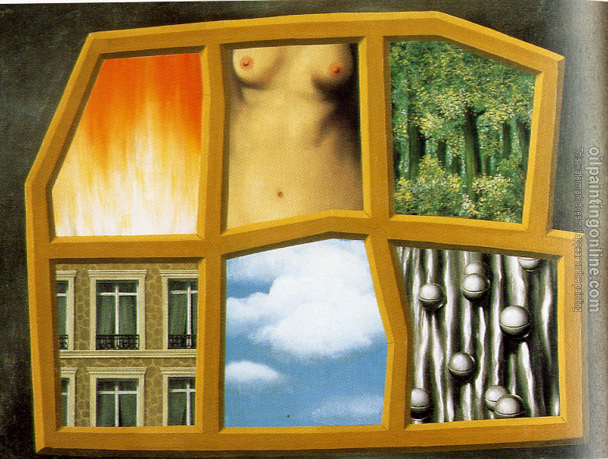 Magritte, Rene - abstract oil painting